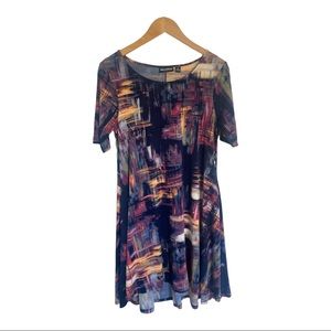 Nina Leonard High-Low Hem Dress. Size: M